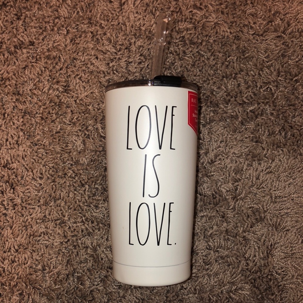 Rae Dunn "Love is Love" 17 ounce Tumbler